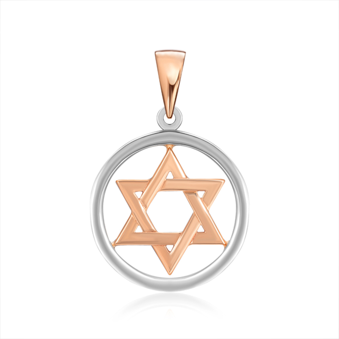 Золота підвіска «Зірка Давида». Артикул 3778/01/1