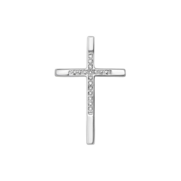 Золотий хрестик з діамантами. Артикул UG5380001/02/00/0080