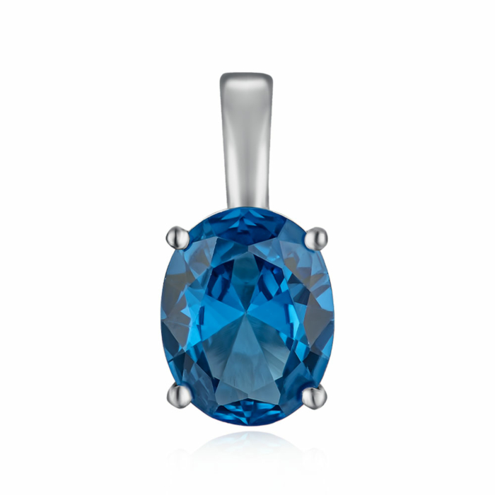 Срібна підвіска з кварцем. Артикул 3830р-QLB