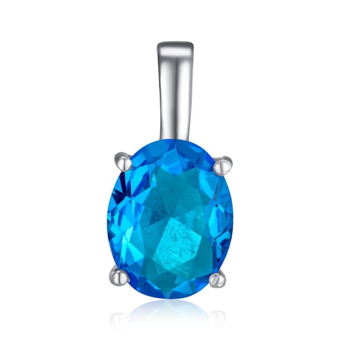 Срібна підвіска з кварцом. Артикул 3830р-QSWB