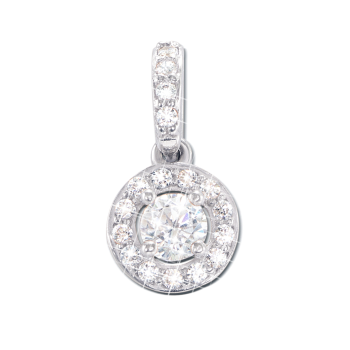 Золота підвіска з фіанітами. Артикул 3874/б кс