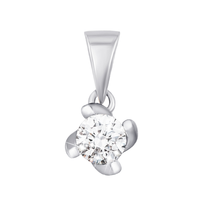 Золота підвіска з фіанітом S Zirconia. Артикул 3882/б SW