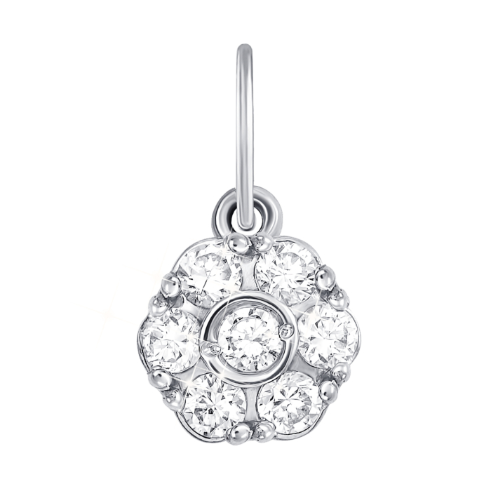 Золота підвіска з фіанітами S Zirconia. Артикул 3890/б SW