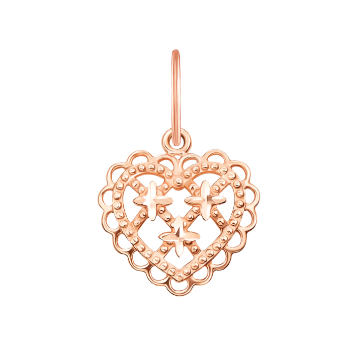 Золота підвіска «Серце». Артикул 3921