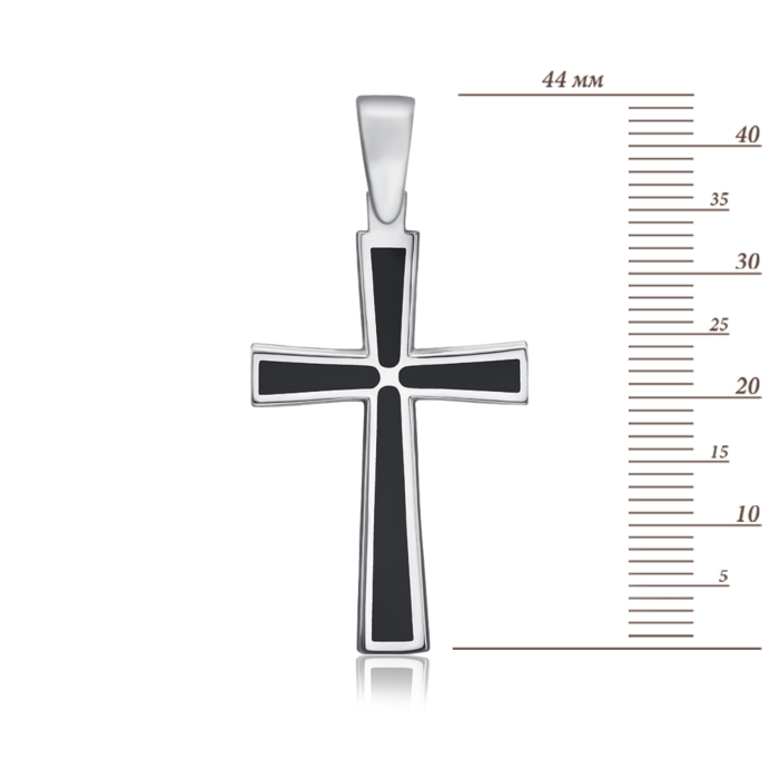 Золотий хрестик з емаллю. Артикул 3937/б