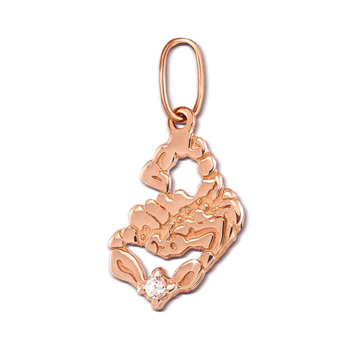 Золота підвіска "Скорпіон". Артикул 3990/ск