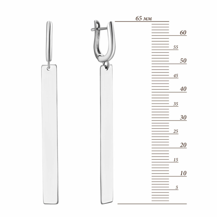 Серебряные серьги-подвески. Артикул UG53FME-01670-1