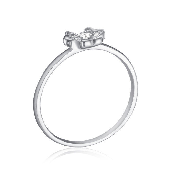 Срібна каблучка з фіанітами. Артикул 3RI71183-R/12/1