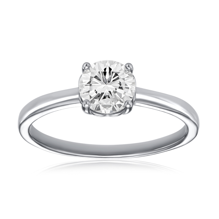 Серебряное кольцо с фианитом. Артикул 3RI71547-R/12/1