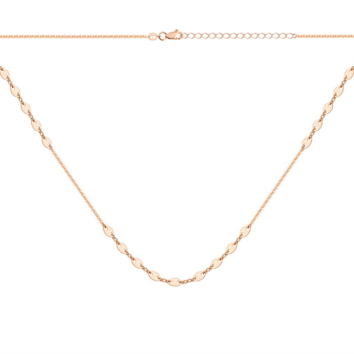 Золотое колье без вставки. Артикул UG54/21/042