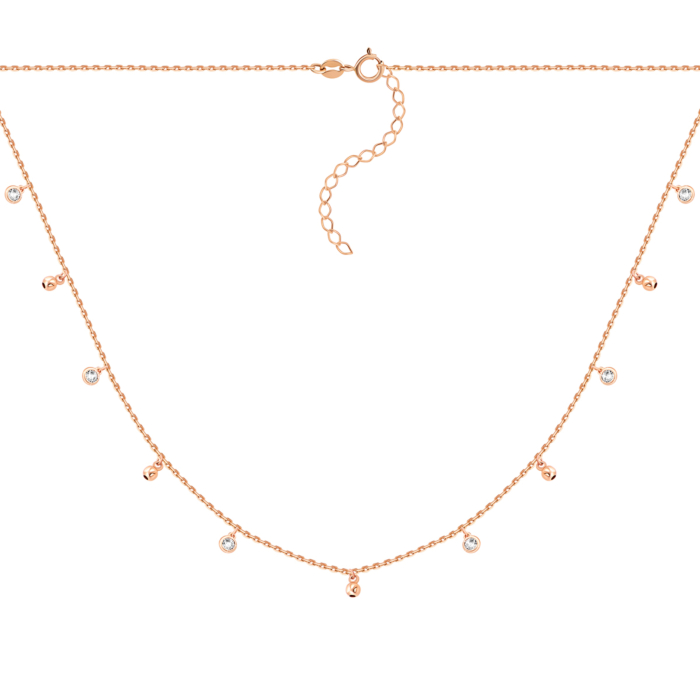 Золоте кольє з фіанітами. Артикул UG54/21/081