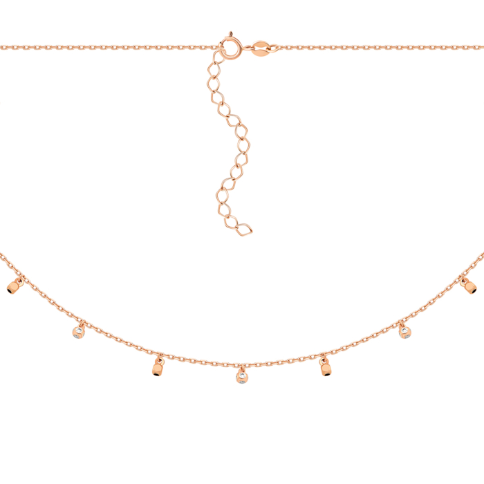 Золотое колье с фианитами. Артикул UG54/21/108