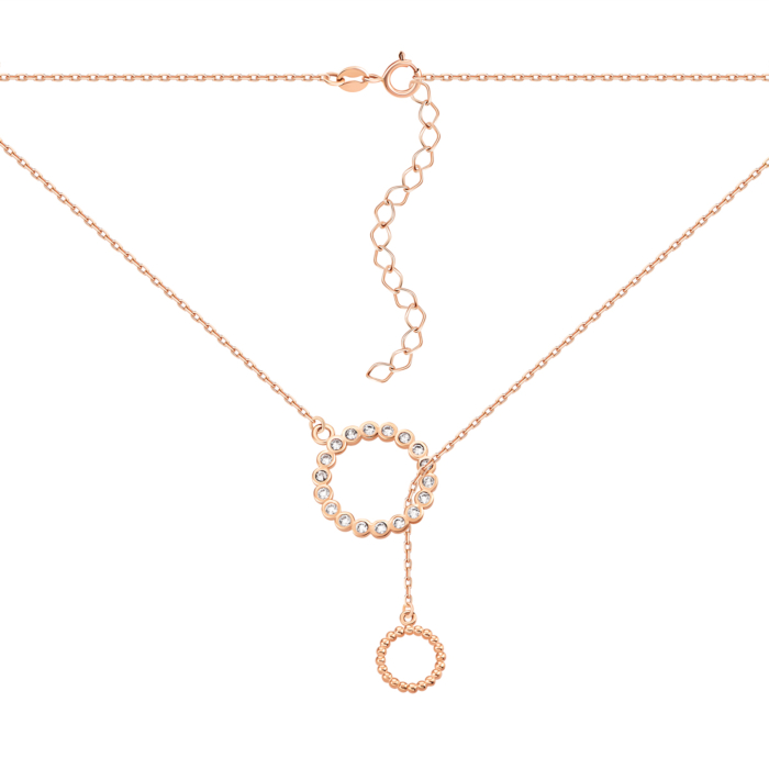 Золоте кольє з фіанітами. Артикул UG54/21/116