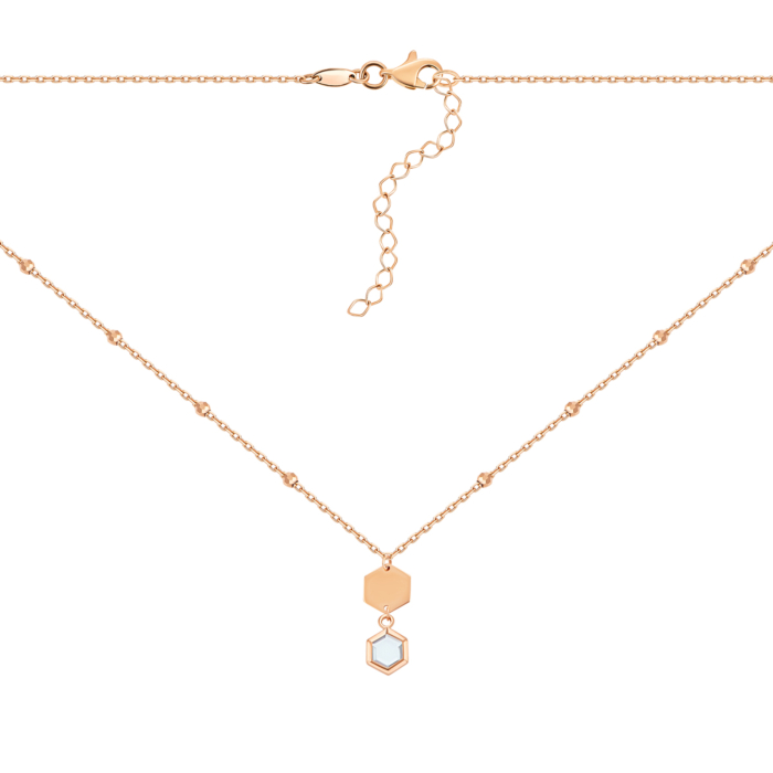 Золотое колье с топазом swiss. Артикул UG54/21/122