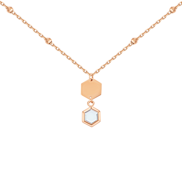 Золотое колье с топазом swiss. Артикул UG54/21/122