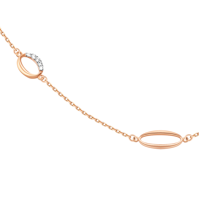 Золотое колье с фианитами. Артикул UG54/21/198