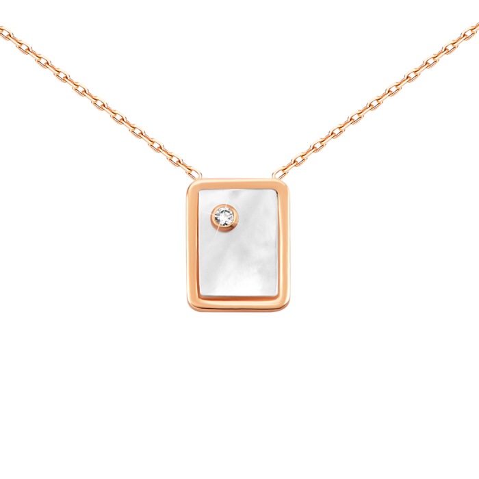 Золотое колье с перламутром. Артикул UG54/21/209