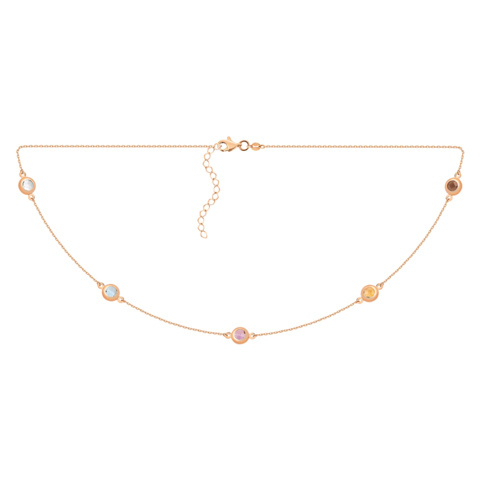 Золоте кольє з кварцом. Артикул UG54/21/257