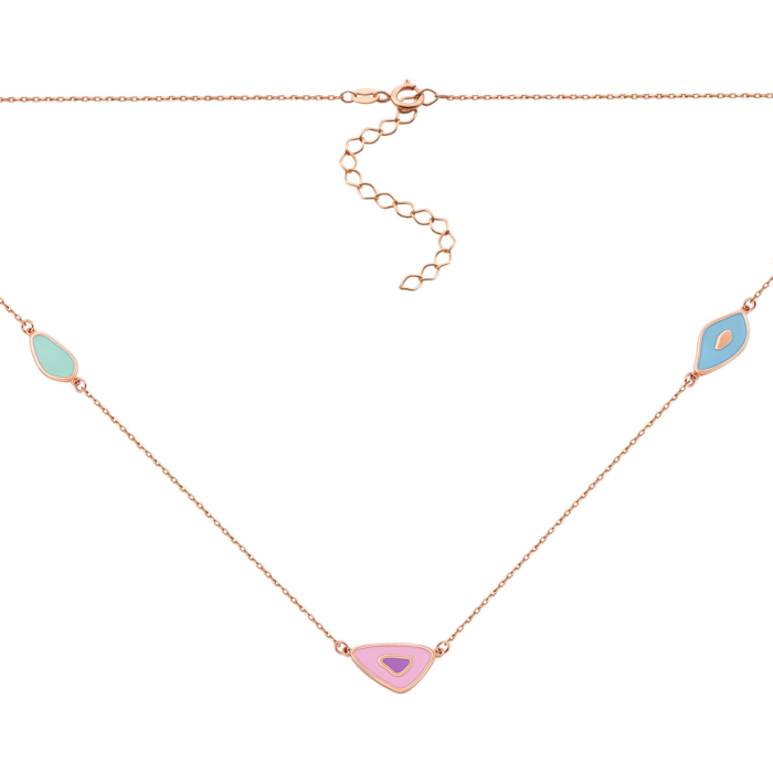 Золотое колье с эмалью. Артикул UG54/21/315