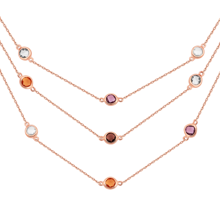 Золотое колье топазом. Артикул UG54/21/318