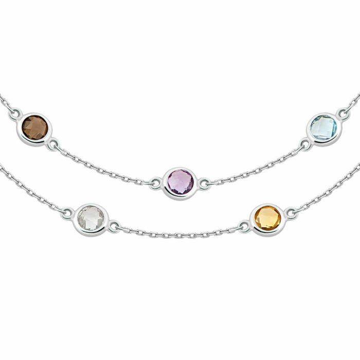 Золоте кольє з раухтопазом. Артикул UG54/21/319/1