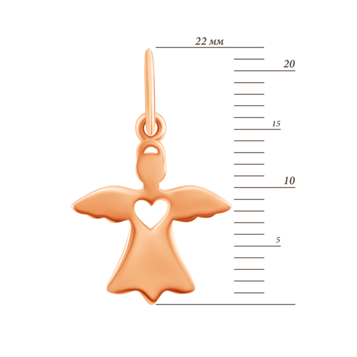 Золота підвіска Янгол. Артикул UG540192