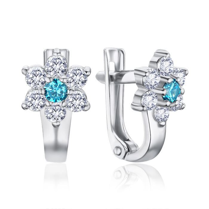 Серебряные серьги 40343/12/1/21564