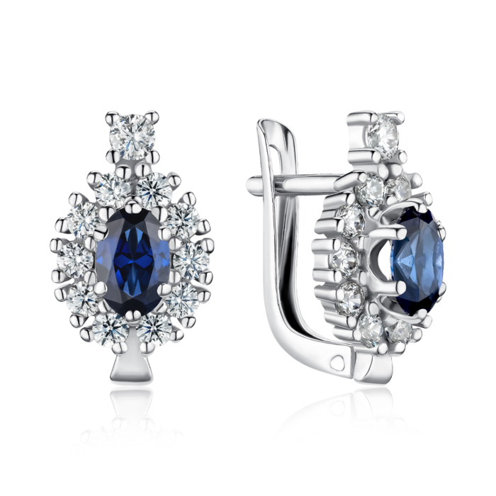 Серебряные серьги. Артикул 40422/12/1/1111