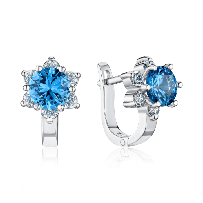 Срібні сережки. Артикул 40424/12/1/21294