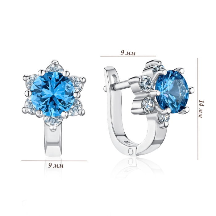 Срібні сережки. Артикул 40424/12/1/21294