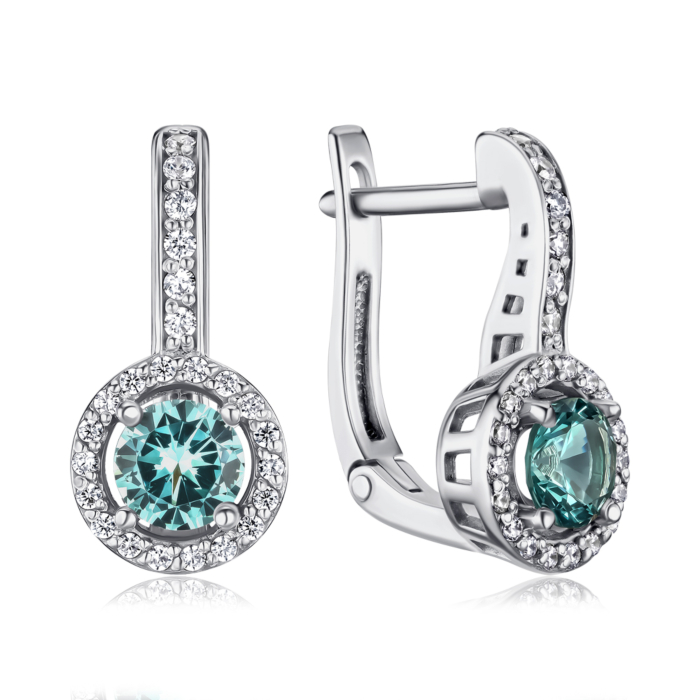 Срібні сережки. Артикул 40428/12/1/1239