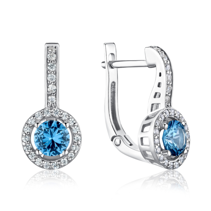 Срібні сережки. Артикул 40428/12/1/1433