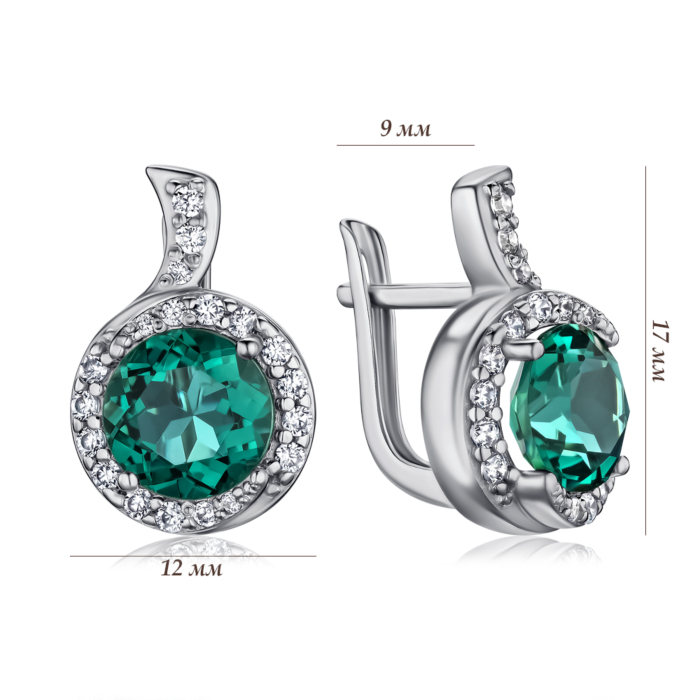 Срібні сережки. Артикул 40434/12/1/1689