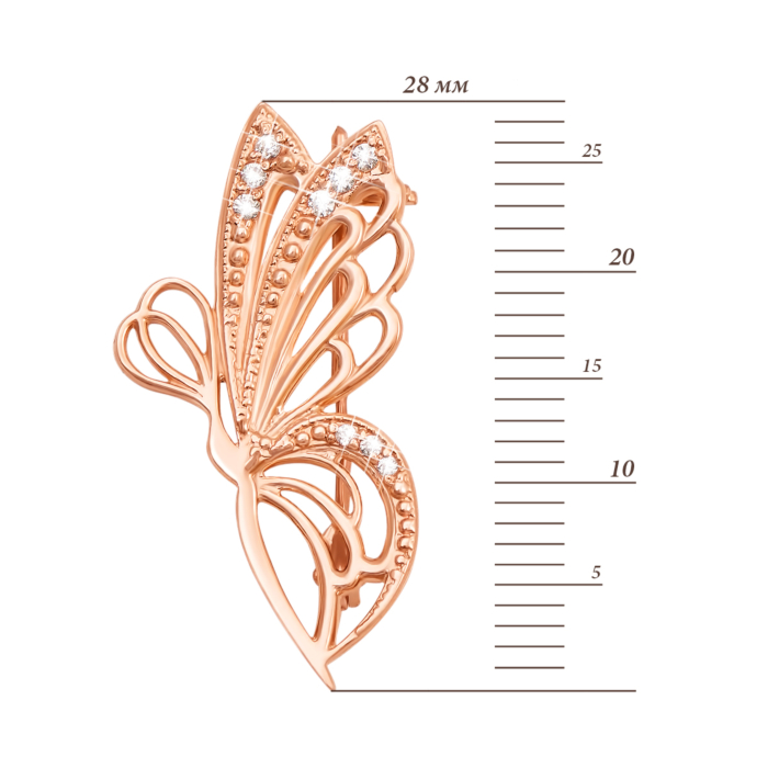 Золотая брошь. Артикул 4053