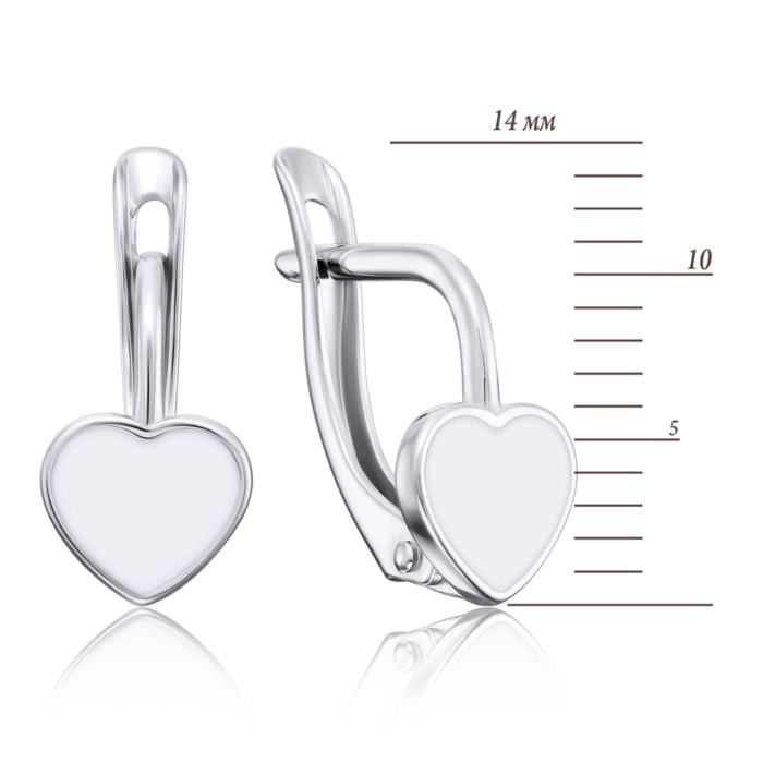 Серебряные серьги. Артикул 40613/12/1/483