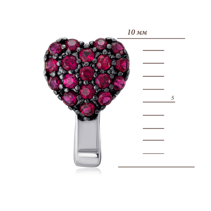 Серебряные серьги с фианитами. Артикул 40642/12/1/1444