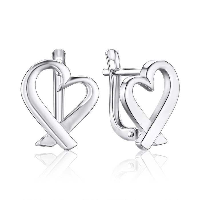 Срібні сережки без вставки 40650/12/1