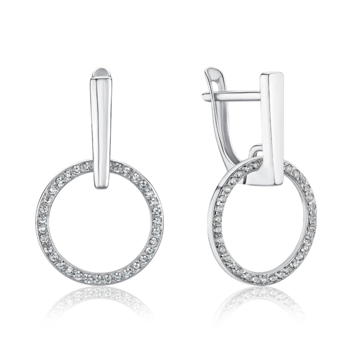 Серебряные серьги. Артикул 40653/12/1/1