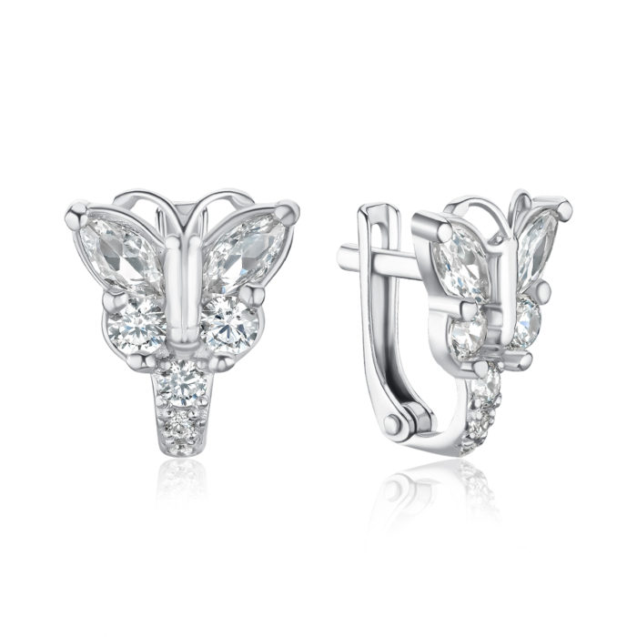 Серебряные серьги. Артикул 40708/12/1/4167