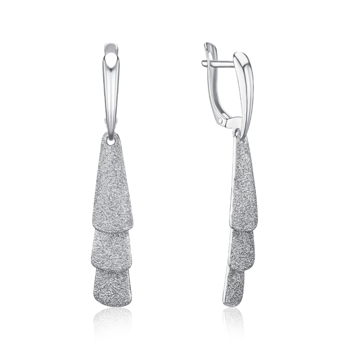 Серебряные серьги. Артикул 40733-1/12/3
