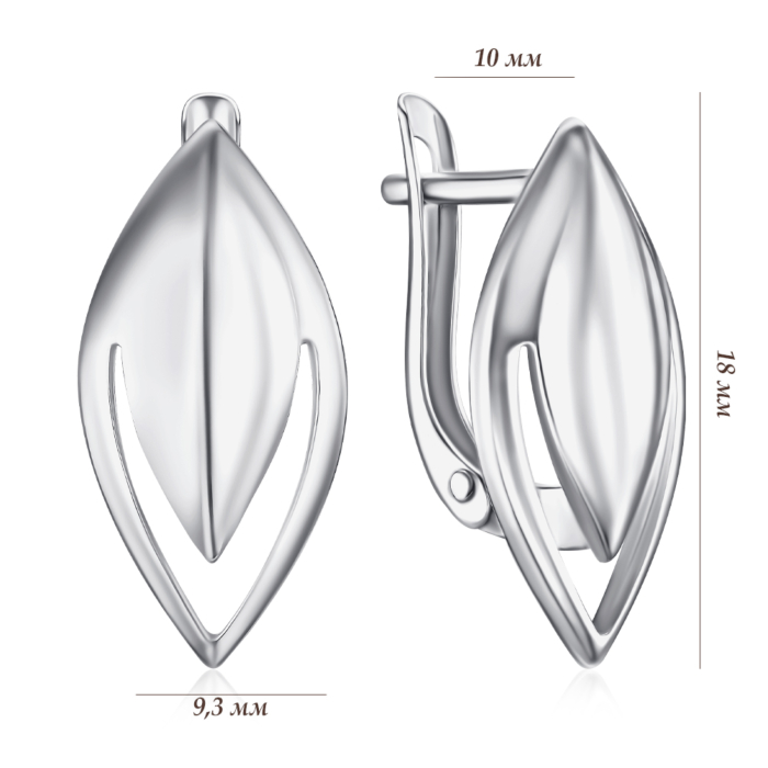 Срібні сережки. Артикул 40737/12/1