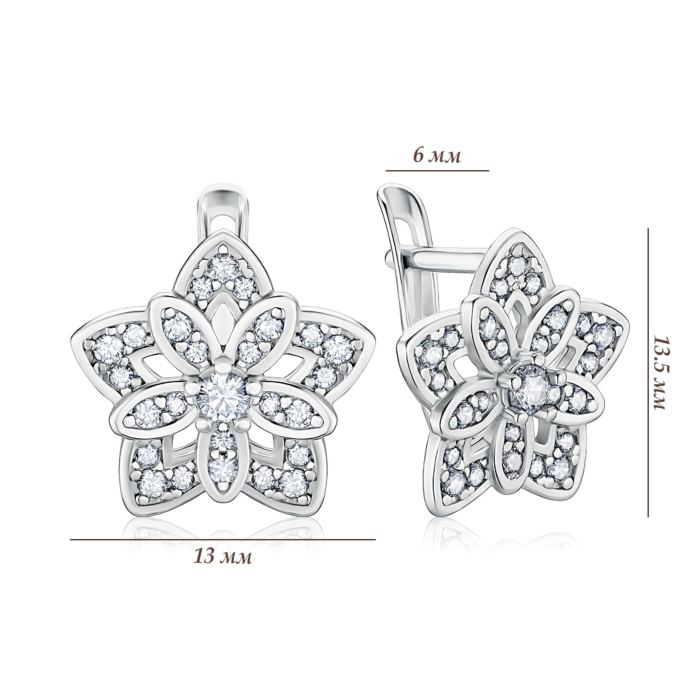 Срібні сережки 40745/12/1/74