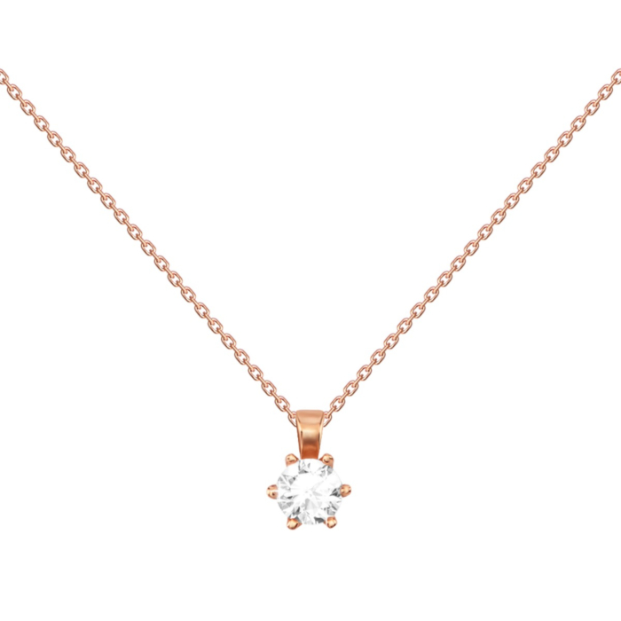 Золотое колье с бриллиантом. Артикул UG54111010101 бр