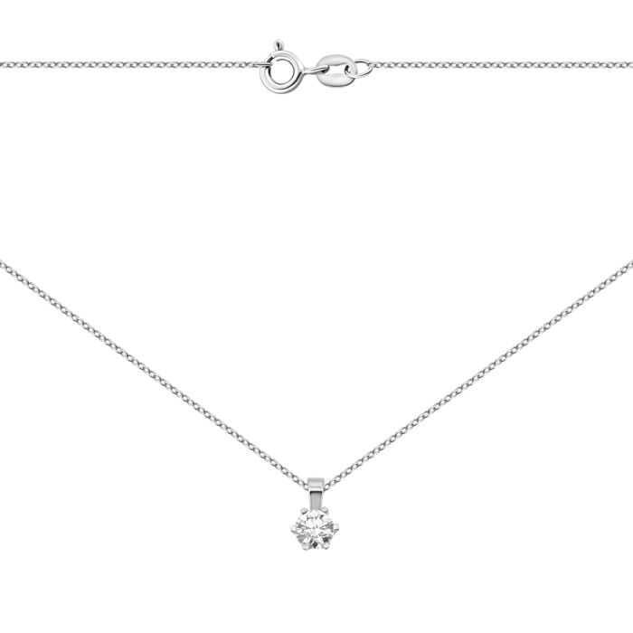 Золотое колье с бриллиантом. Артикул UG54111010202 бр