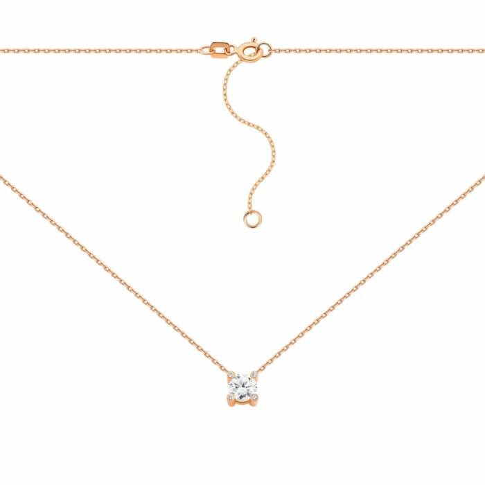 Золотое колье с фианитом. Артикул UG54111010401