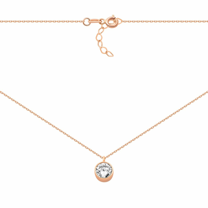 Золотое колье с фианитом. Артикул UG54111011901