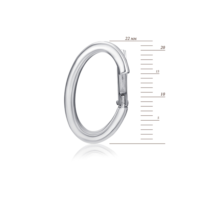 Серебряные серьги без вставки. Артикул 41269/12/1