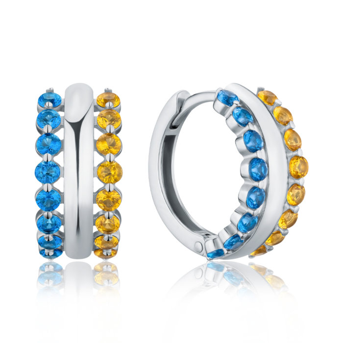 Срібні сережки. Артикул 41359/12/1/4475