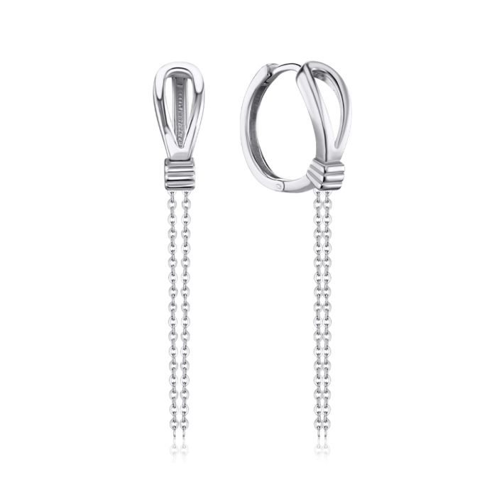 Серебряные серьги 41394/12/1