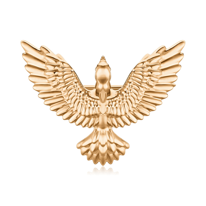 Золота брошка без вставки 4176/01/0